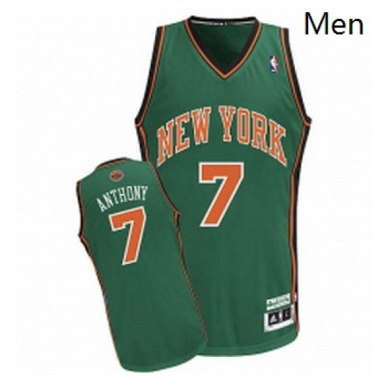 Mens Adidas New York Knicks 7 Carmelo Anthony Authentic Green NBA Jersey Mens Adidas New York Knicks 7 Carmelo Anthony Authentic Green NBA Jersey