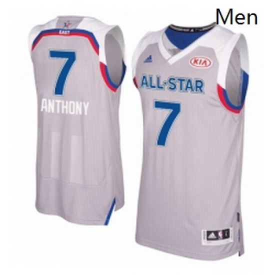 Mens Adidas New York Knicks 7 Carmelo Anthony Swingman Gray 2017 All Star NBA Jersey Mens Adidas New York Knicks 7 Carmelo Anthony Swingman Gray 2017 All Star NBA Jersey