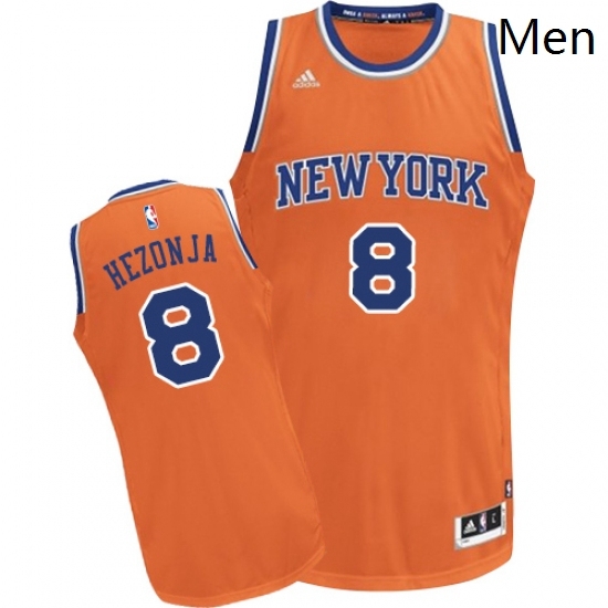 Mens Adidas New York Knicks 8 Mario Hezonja Swingman Orange Alternate NBA Jersey Mens Adidas New York Knicks 8 Mario Hezonja Swingman Orange Alternate NBA Jersey