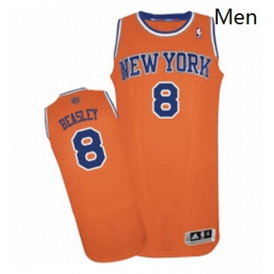 Mens Adidas New York Knicks 8 Michael Beasley Authentic Orange Alternate NBA Jersey Mens Adidas New York Knicks 8 Michael Beasley Authentic Orange Alternate NBA Jersey