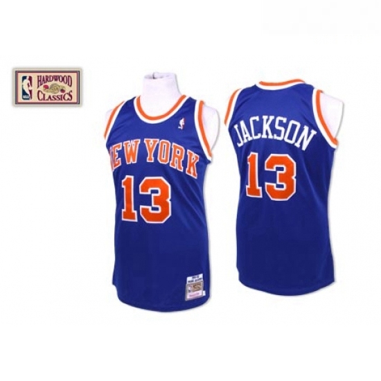 Mens Mitchell and Ness New York Knicks 13 Mark Jackson Authentic Royal Blue Throwback NBA Jersey Mens Mitchell and Ness New York Knicks 13 Mark Jackson Authentic Royal Blue Throwback NBA Jersey