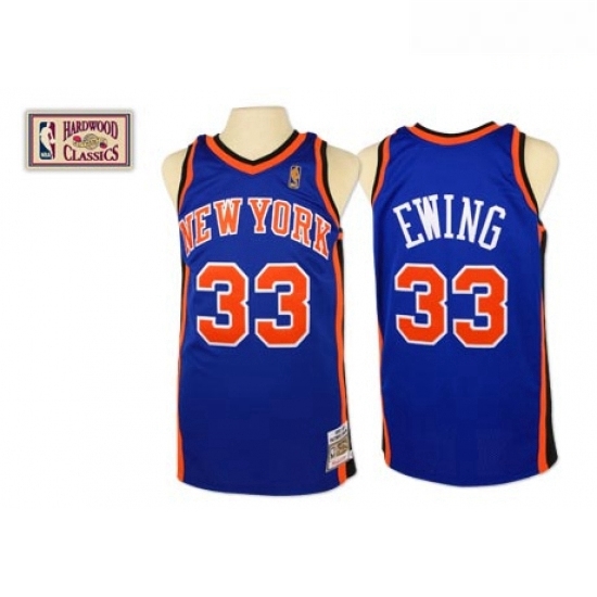 Mens Mitchell and Ness New York Knicks 33 Patrick Ewing Swingman Royal Blue Throwback NBA Jersey Mens Mitchell and Ness New York Knicks 33 Patrick Ewing Swingman Royal Blue Throwback NBA Jersey
