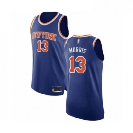Mens New York Knicks 13 Marcus Morris Authentic Royal Blue Basketball Jersey Icon Edition Mens New York Knicks 13 Marcus Morris Authentic Royal Blue Basketball Jersey Icon Edition