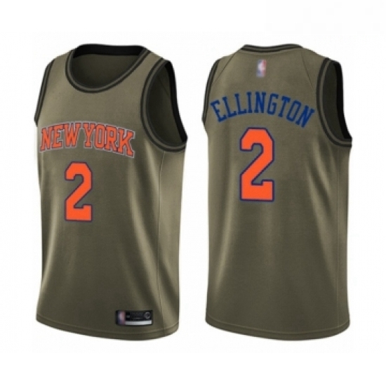 Mens New York Knicks 2 Wayne Ellington Swingman Green Salute to Service Basketball Jersey Mens New York Knicks 2 Wayne Ellington Swingman Green Salute to Service Basketball Jersey