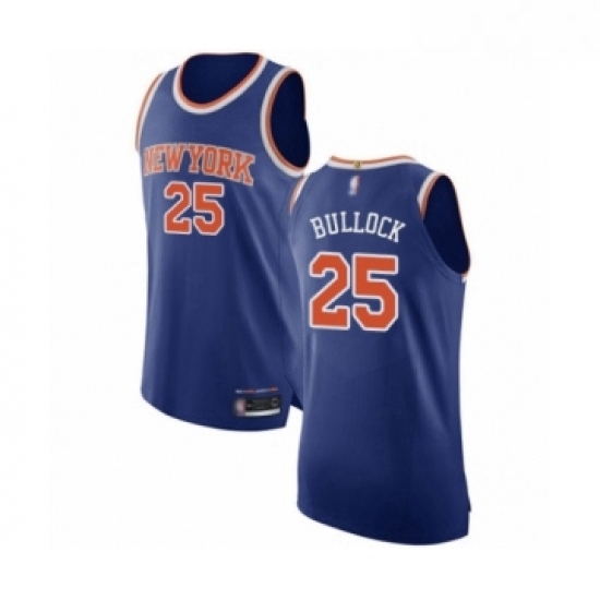 Mens New York Knicks 25 Reggie Bullock Authentic Royal Blue Basketball Jersey Icon Edition Mens New York Knicks 25 Reggie Bullock Authentic Royal Blue Basketball Jersey Icon Edition