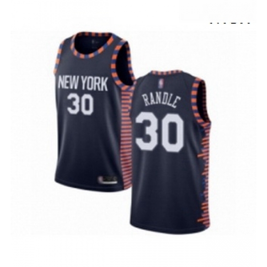Mens New York Knicks 30 Julius Randle Authentic Navy Blue Basketball Jersey 2018 19 City Edition Mens New York Knicks 30 Julius Randle Authentic Navy Blue Basketball Jersey 2018 19 City Edition
