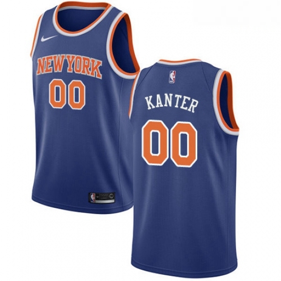 Mens Nike New York Knicks 00 Enes Kanter Swingman Royal Blue NBA Jersey Icon Edition Mens Nike New York Knicks 00 Enes Kanter Swingman Royal Blue NBA Jersey Icon Edition
