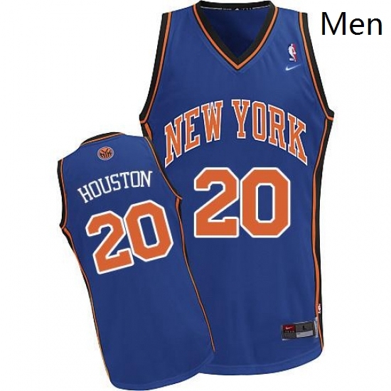 Mens Nike New York Knicks 20 Allan Houston Authentic Royal Blue Throwback NBA Jersey Mens Nike New York Knicks 20 Allan Houston Authentic Royal Blue Throwback NBA Jersey