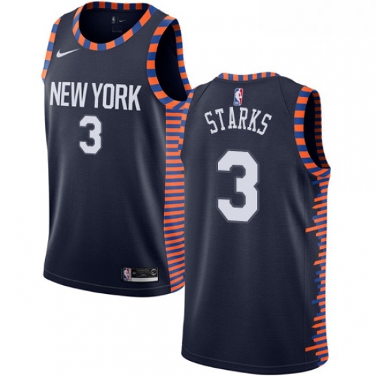 Mens Nike New York Knicks 3 John Starks Swingman Navy Blue NBA Jersey 2018 19 City Edition Mens Nike New York Knicks 3 John Starks Swingman Navy Blue NBA Jersey 2018 19 City Edition