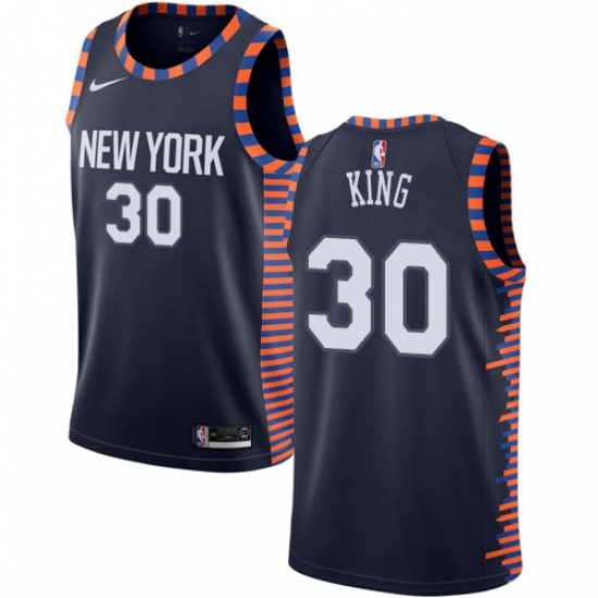 Mens Nike New York Knicks 30 Bernard King Swingman Navy Blue NBA Jersey 2018 19 City Edition Mens Nike New York Knicks 30 Bernard King Swingman Navy Blue NBA Jersey 2018 19 City Edition