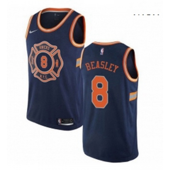 Mens Nike New York Knicks 8 Michael Beasley Authentic Navy Blue NBA Jersey City Edition Mens Nike New York Knicks 8 Michael Beasley Authentic Navy Blue NBA Jersey City Edition