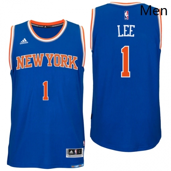 New York Knicks 1 Courtney Lee Road Blue New Swingman Jersey New York Knicks 1 Courtney Lee Road Blue New Swingman Jersey