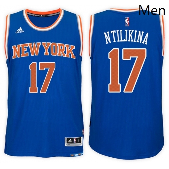 New York Knicks 17 Frank Ntilikina Road Blue New Swingman Stitched NBA Jersey New York Knicks 17 Frank Ntilikina Road Blue New Swingman Stitched NBA Jersey