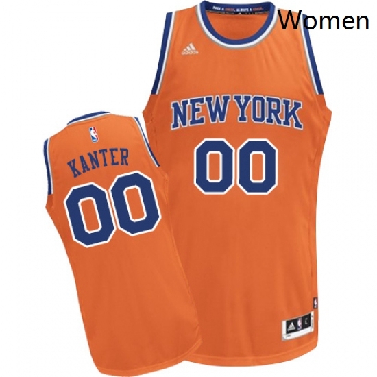 Womens Adidas New York Knicks 00 Enes Kanter Swingman Orange Alternate NBA Jersey Womens Adidas New York Knicks 00 Enes Kanter Swingman Orange Alternate NBA Jersey
