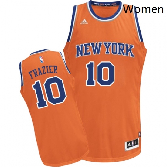 Womens Adidas New York Knicks 10 Walt Frazier Swingman Orange Alternate NBA Jersey Womens Adidas New York Knicks 10 Walt Frazier Swingman Orange Alternate NBA Jersey