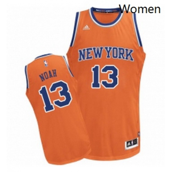 Womens Adidas New York Knicks 13 Joakim Noah Swingman Orange Alternate NBA Jersey Womens Adidas New York Knicks 13 Joakim Noah Swingman Orange Alternate NBA Jersey
