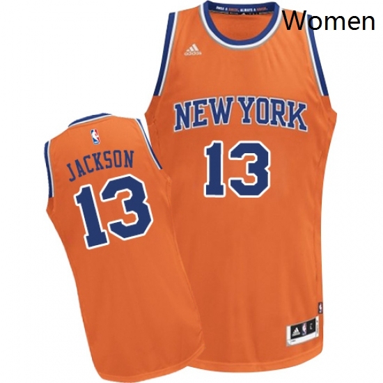 Womens Adidas New York Knicks 13 Mark Jackson Swingman Orange Alternate NBA Jersey Womens Adidas New York Knicks 13 Mark Jackson Swingman Orange Alternate NBA Jersey