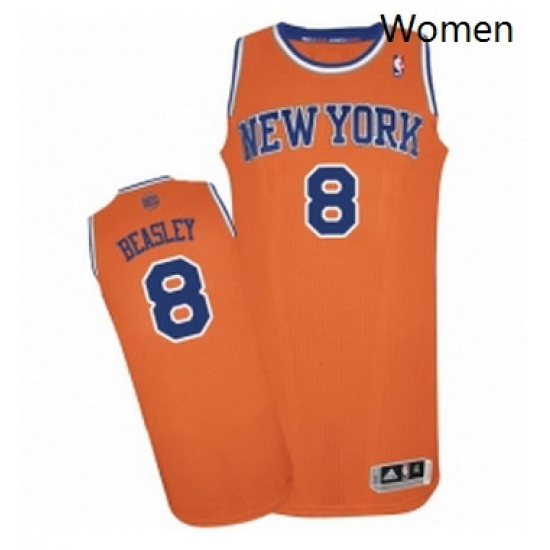 Womens Adidas New York Knicks 8 Michael Beasley Authentic Orange Alternate NBA Jersey Womens Adidas New York Knicks 8 Michael Beasley Authentic Orange Alternate NBA Jersey