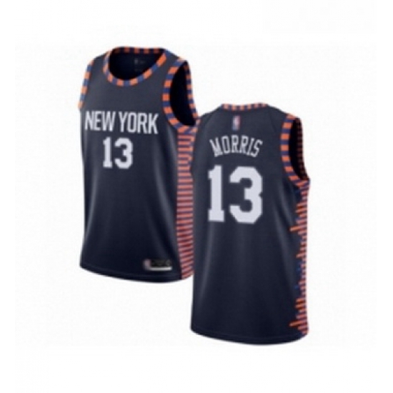 Womens New York Knicks 13 Marcus Morris Swingman Navy Blue Basketball Jersey 2018 19 City Edition Womens New York Knicks 13 Marcus Morris Swingman Navy Blue Basketball Jersey 2018 19 City Edition