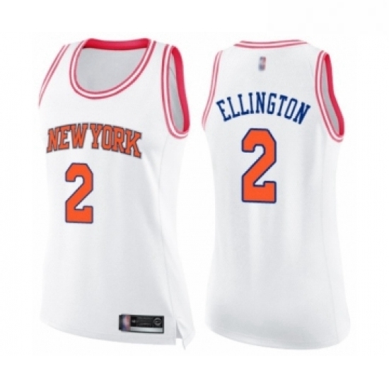 Womens New York Knicks 2 Wayne Ellington Swingman White Pink Fashion Basketball Jersey Womens New York Knicks 2 Wayne Ellington Swingman White Pink Fashion Basketball Jersey
