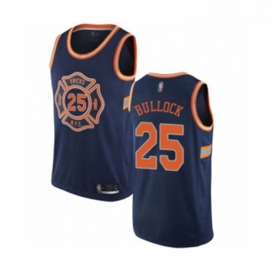 Womens New York Knicks 25 Reggie Bullock Swingman Navy Blue Basketball Jersey City Edition Womens New York Knicks 25 Reggie Bullock Swingman Navy Blue Basketball Jersey City Edition