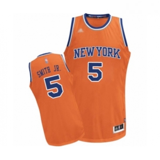 Womens New York Knicks 5 Dennis Smith Jr Authentic Orange Alternate Basketball Jersey Womens New York Knicks 5 Dennis Smith Jr Authentic Orange Alternate Basketball Jersey