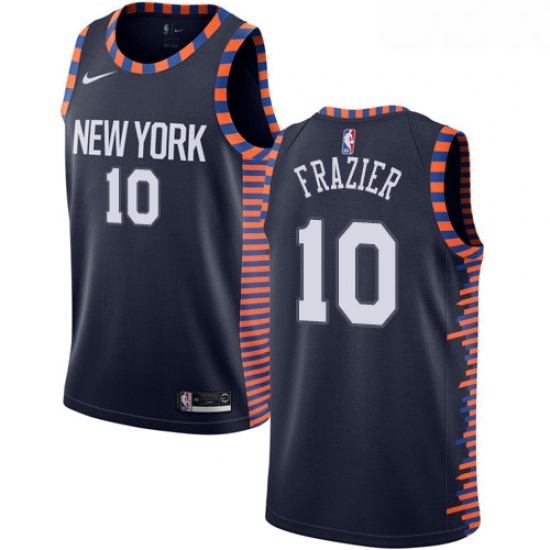 Womens Nike New York Knicks 10 Walt Frazier Swingman Navy Blue NBA Jersey 2018 19 City Edition Womens Nike New York Knicks 10 Walt Frazier Swingman Navy Blue NBA Jersey 2018 19 City Edition