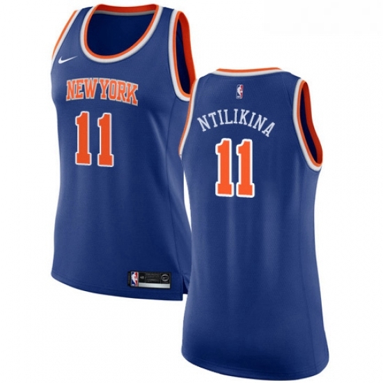 Womens Nike New York Knicks 11 Frank Ntilikina Authentic Royal Blue NBA Jersey Icon Edition Womens Nike New York Knicks 11 Frank Ntilikina Authentic Royal Blue NBA Jersey Icon Edition