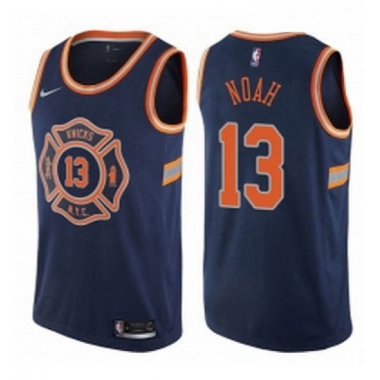 Womens Nike New York Knicks 13 Joakim Noah Swingman Navy Blue NBA Jersey City Edition Womens Nike New York Knicks 13 Joakim Noah Swingman Navy Blue NBA Jersey City Edition