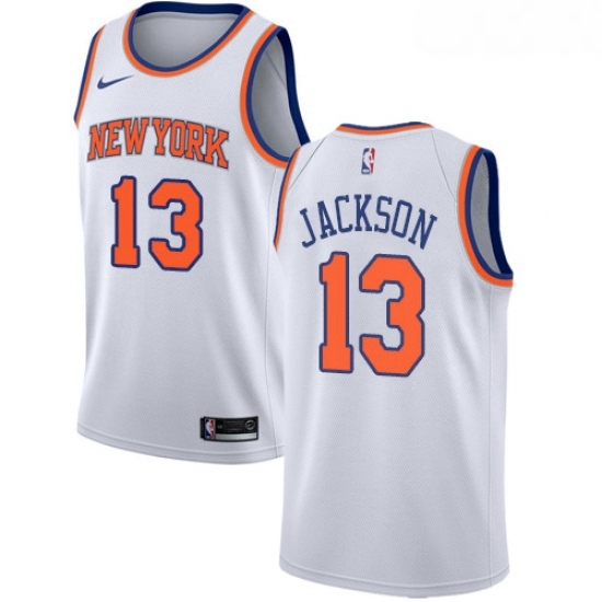 Womens Nike New York Knicks 13 Mark Jackson Authentic White NBA Jersey Association Edition Womens Nike New York Knicks 13 Mark Jackson Authentic White NBA Jersey Association Edition