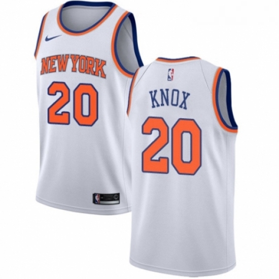 Womens Nike New York Knicks 20 Kevin Knox Authentic White NBA Jersey Association Edition Womens Nike New York Knicks 20 Kevin Knox Authentic White NBA Jersey Association Edition