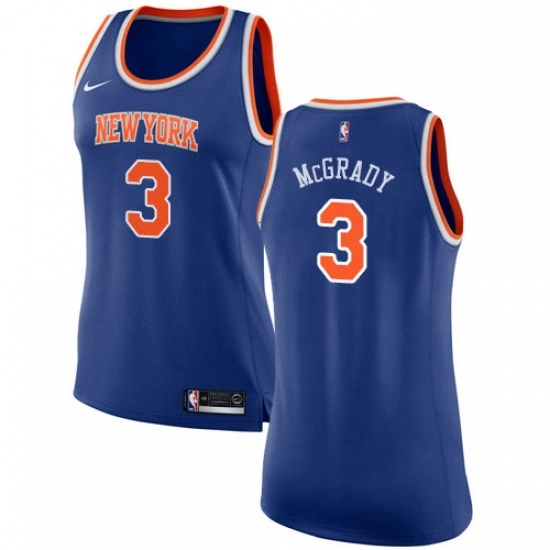 Womens Nike New York Knicks 3 Tracy McGrady Swingman Royal Blue NBA Jersey Icon Edition Womens Nike New York Knicks 3 Tracy McGrady Swingman Royal Blue NBA Jersey Icon Edition