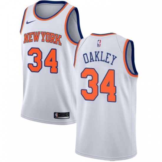 Womens Nike New York Knicks 34 Charles Oakley Swingman White NBA Jersey Association Edition Womens Nike New York Knicks 34 Charles Oakley Swingman White NBA Jersey Association Edition