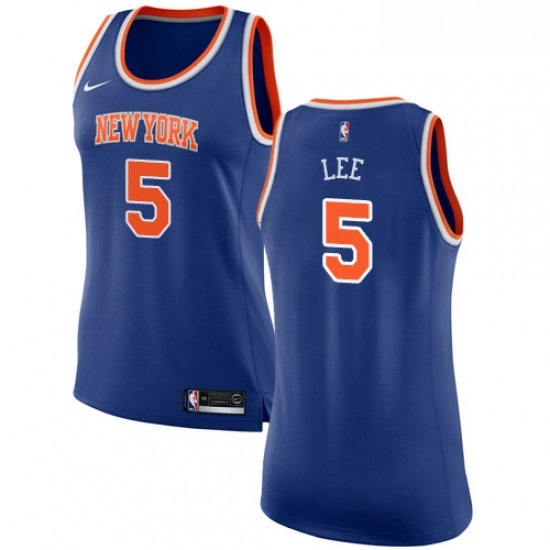 Womens Nike New York Knicks 5 Courtney Lee Swingman Royal Blue NBA Jersey Icon Edition Womens Nike New York Knicks 5 Courtney Lee Swingman Royal Blue NBA Jersey Icon Edition