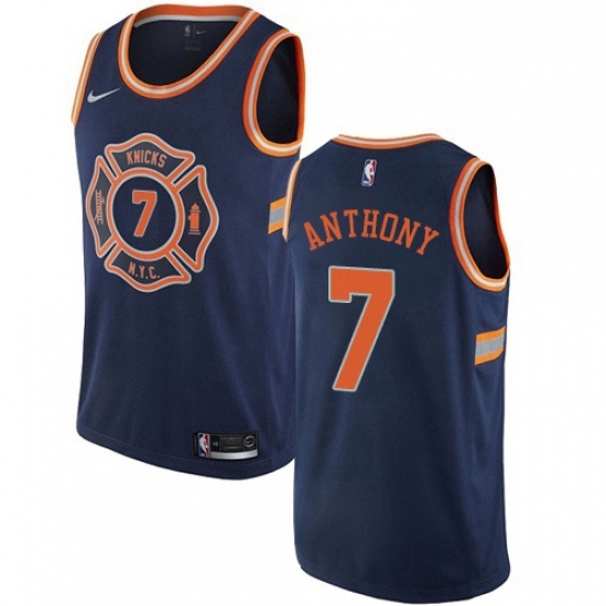 Womens Nike New York Knicks 7 Carmelo Anthony Swingman Navy Blue NBA Jersey City Edition Womens Nike New York Knicks 7 Carmelo Anthony Swingman Navy Blue NBA Jersey City Edition