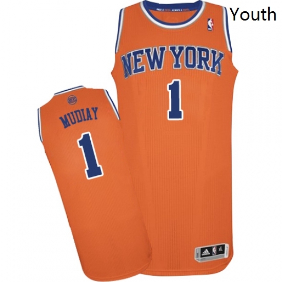 Youth Adidas New York Knicks 1 Emmanuel Mudiay Authentic Orange Alternate NBA Jersey Youth Adidas New York Knicks 1 Emmanuel Mudiay Authentic Orange Alternate NBA Jersey
