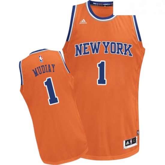 Youth Adidas New York Knicks 1 Emmanuel Mudiay Swingman Orange Alternate NBA Jersey Youth Adidas New York Knicks 1 Emmanuel Mudiay Swingman Orange Alternate NBA Jersey