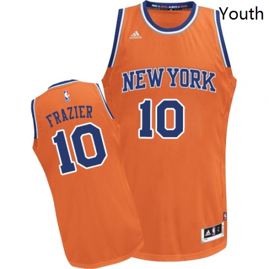 Youth Adidas New York Knicks 10 Walt Frazier Swingman Orange Alternate NBA Jersey Youth Adidas New York Knicks 10 Walt Frazier Swingman Orange Alternate NBA Jersey