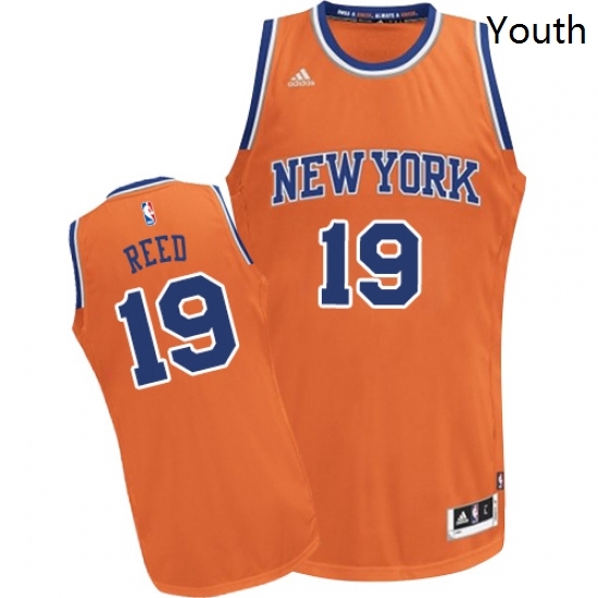 Youth Adidas New York Knicks 19 Willis Reed Swingman Orange Alternate NBA Jersey Youth Adidas New York Knicks 19 Willis Reed Swingman Orange Alternate NBA Jersey