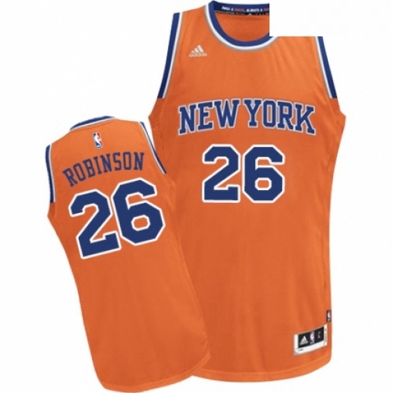 Youth Adidas New York Knicks 26 Mitchell Robinson Swingman Orange Alternate NBA Jersey Youth Adidas New York Knicks 26 Mitchell Robinson Swingman Orange Alternate NBA Jersey