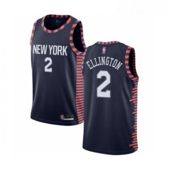 Youth New York Knicks 2 Wayne Ellington Swingman Navy Blue Basketball Jersey 2018 19 City Edition Youth New York Knicks 2 Wayne Ellington Swingman Navy Blue Basketball Jersey 2018 19 City Edition