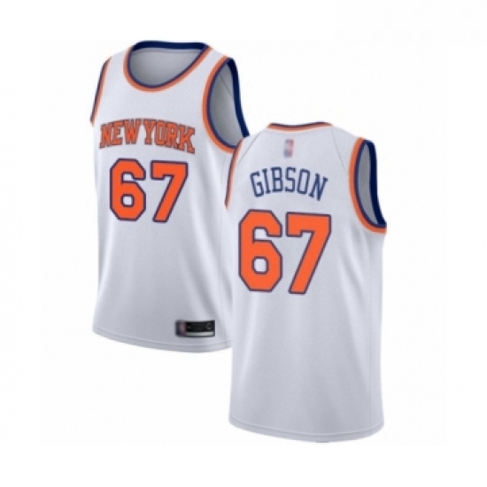 Youth New York Knicks 67 Taj Gibson Swingman White Basketball Jersey Association Edition Youth New York Knicks 67 Taj Gibson Swingman White Basketball Jersey Association Edition