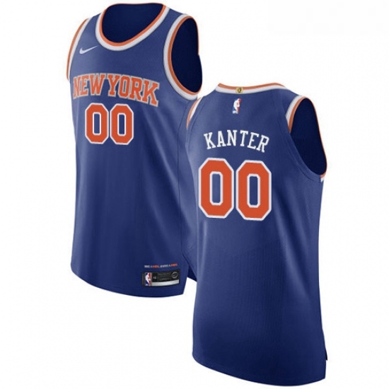 Youth Nike New York Knicks 00 Enes Kanter Authentic Royal Blue NBA Jersey Icon Edition Youth Nike New York Knicks 00 Enes Kanter Authentic Royal Blue NBA Jersey Icon Edition