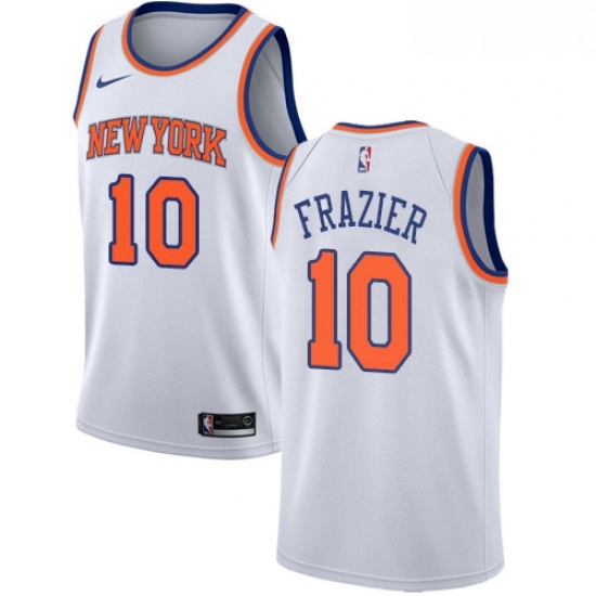 Youth Nike New York Knicks 10 Walt Frazier Authentic White NBA Jersey Association Edition Youth Nike New York Knicks 10 Walt Frazier Authentic White NBA Jersey Association Edition