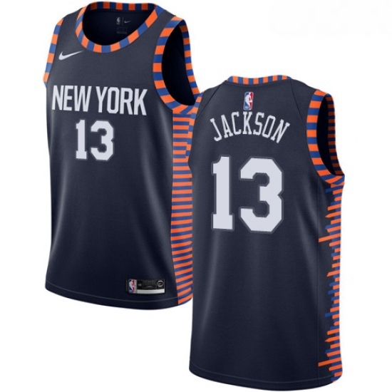 Youth Nike New York Knicks 13 Mark Jackson Swingman Navy Blue NBA Jersey 2018 19 City Edition Youth Nike New York Knicks 13 Mark Jackson Swingman Navy Blue NBA Jersey 2018 19 City Edition