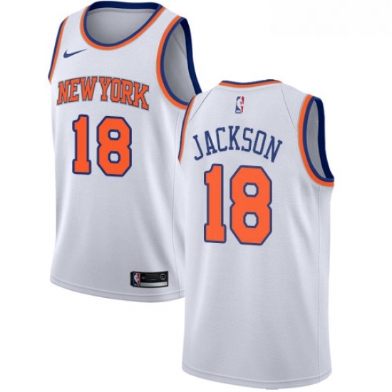 Youth Nike New York Knicks 18 Phil Jackson Authentic White NBA Jersey Association Edition Youth Nike New York Knicks 18 Phil Jackson Authentic White NBA Jersey Association Edition