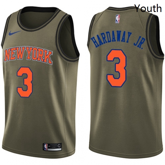 Youth Nike New York Knicks 3 Tim Hardaway Jr Swingman Green Salute to Service NBA Jersey Youth Nike New York Knicks 3 Tim Hardaway Jr Swingman Green Salute to Service NBA Jersey