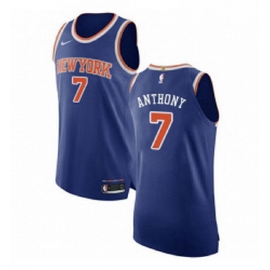 Youth Nike New York Knicks 7 Carmelo Anthony Authentic Royal Blue NBA Jersey Icon Edition Youth Nike New York Knicks 7 Carmelo Anthony Authentic Royal Blue NBA Jersey Icon Edition