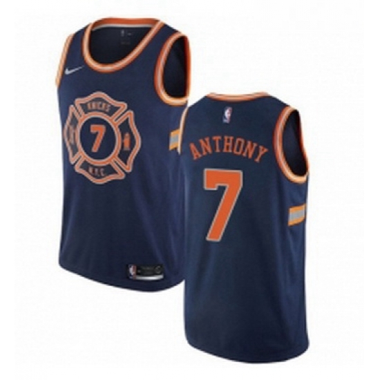 Youth Nike New York Knicks 7 Carmelo Anthony Swingman Navy Blue NBA Jersey City Edition Youth Nike New York Knicks 7 Carmelo Anthony Swingman Navy Blue NBA Jersey City Edition
