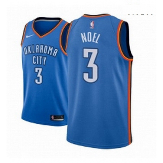 Men NBA 2018 19 Oklahoma City Thunder 3 Nerlens Noel Icon Edition Blue Jersey Men NBA 2018 19 Oklahoma City Thunder 3 Nerlens Noel Icon Edition Blue Jersey